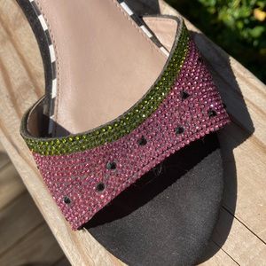 Betsy Johnson Watermelon heels Size ten
